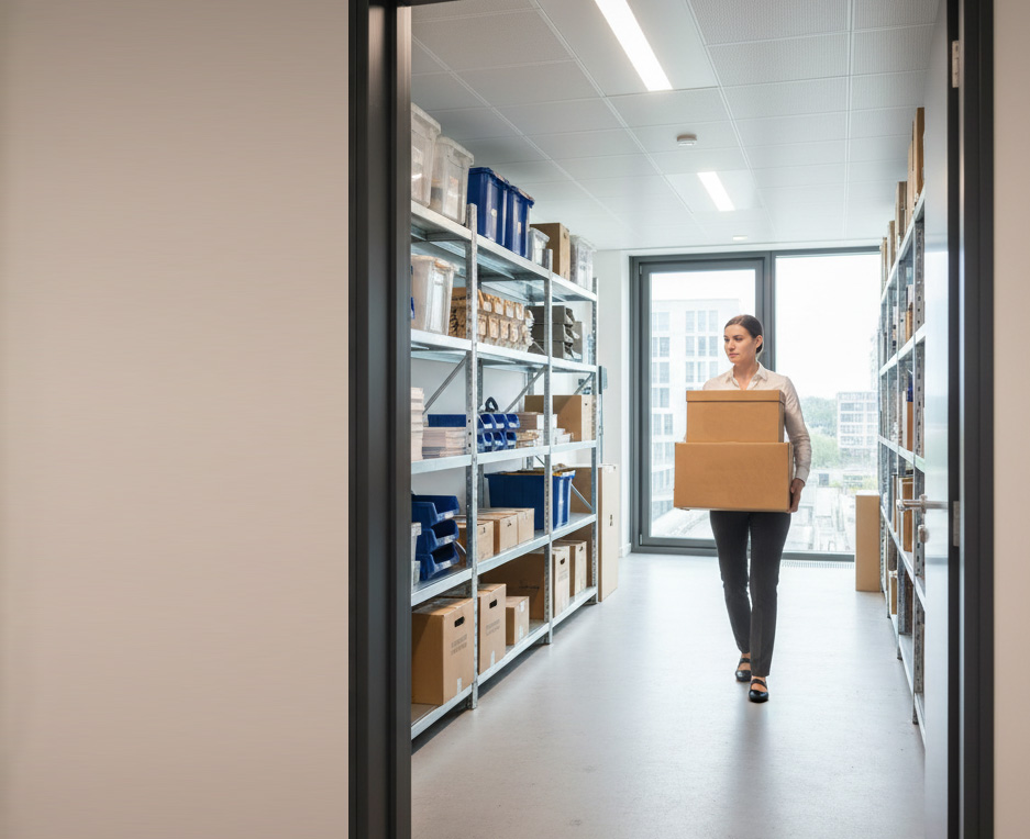 Verwaltung von Büromaterial
